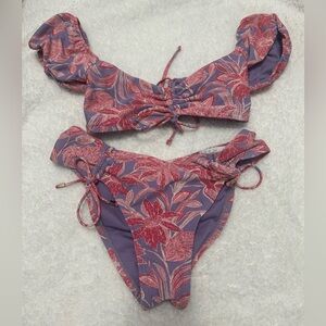 Time and Tru M Pink and Purple Bikini Set👙